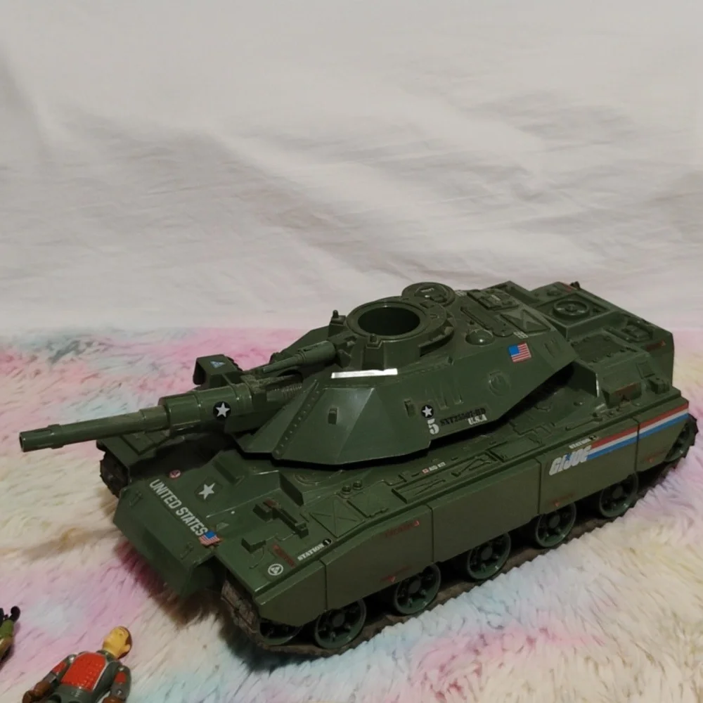 (A-4) GI Joe Mobat Motorized 1982 Battle Tank W 3 80's GI Joe Action Figures